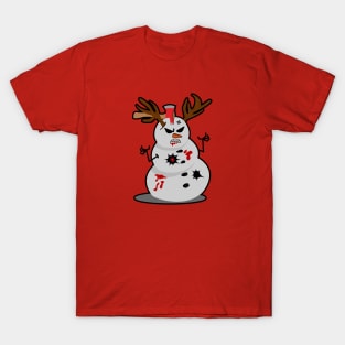 Angry snowman T-Shirt